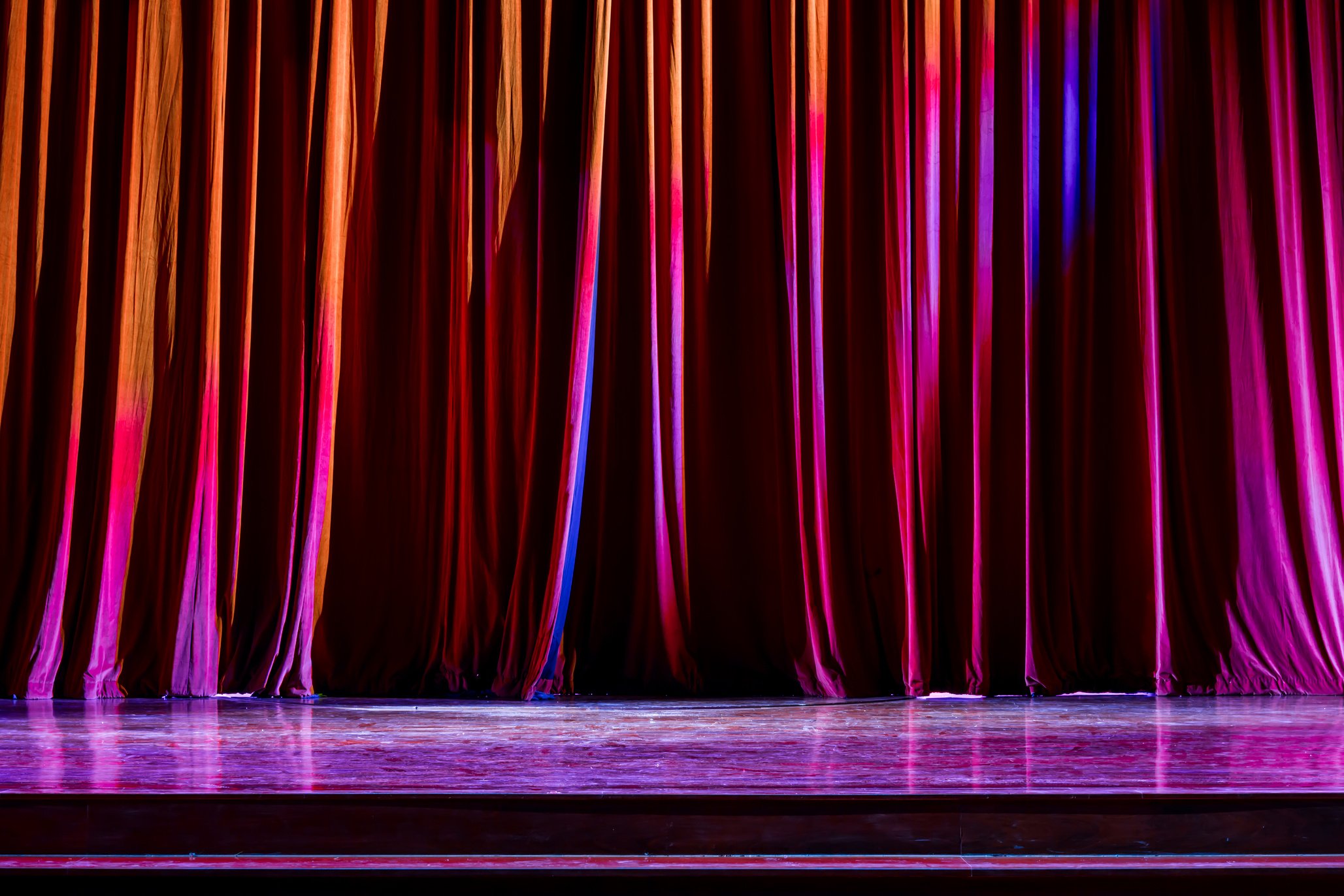 Curtain in the Theatre.